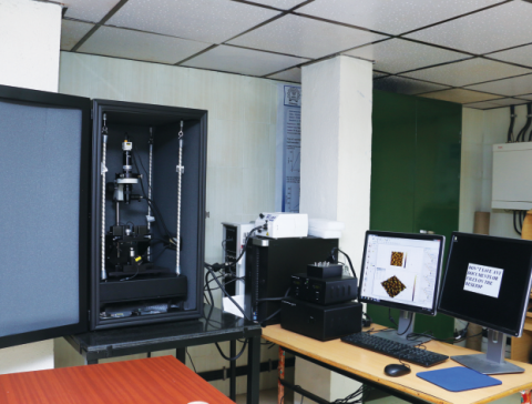 Scanning probe microscope facility - I Scanning probe microscopy facility allows researchers to observe and manipulate molecular and atomic level features. This technique helps to study a 3D profile of the surface on a nanoscale.